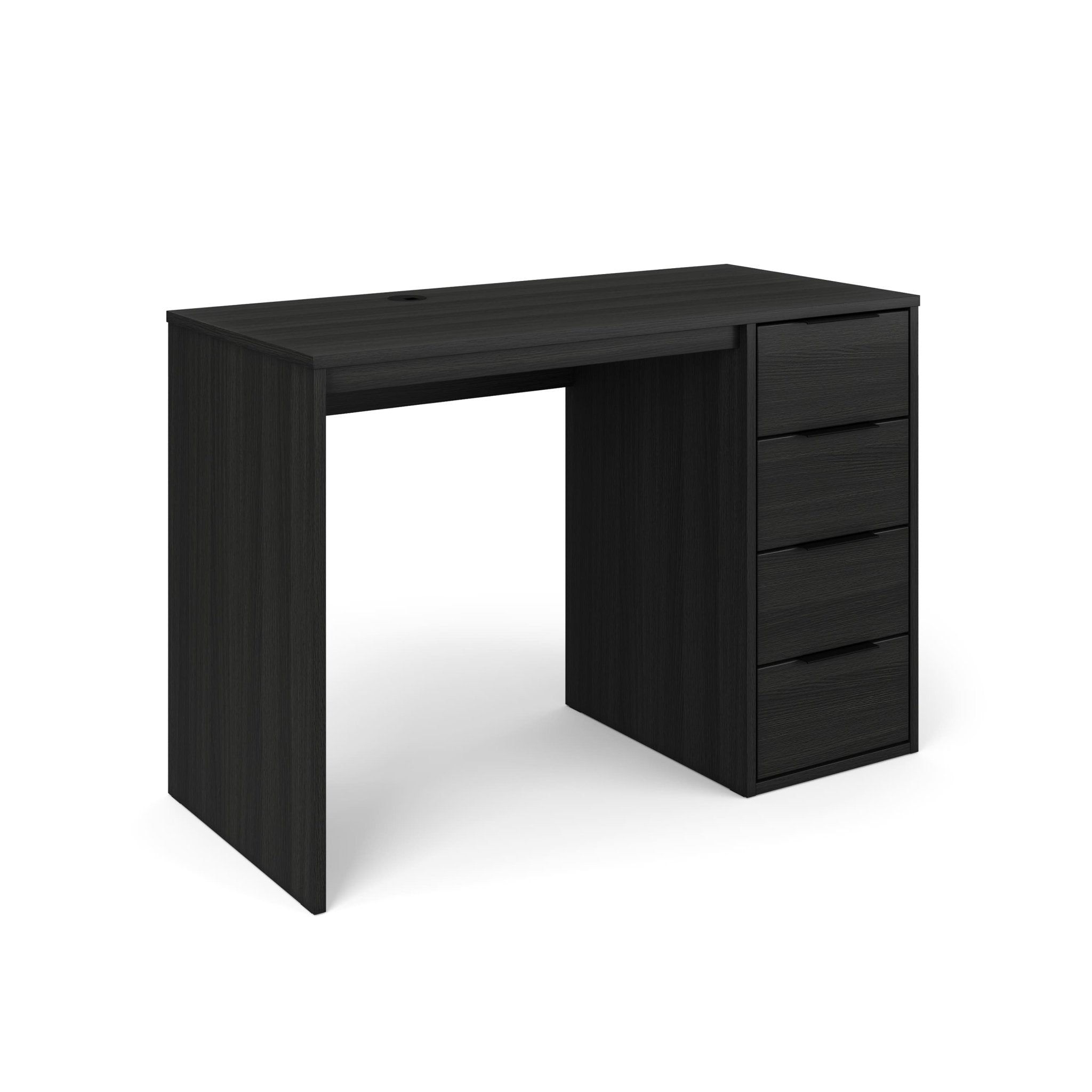 Screw-U Desk in Charcoal Oak - Tool-free, easy-assembly modern desk by Simply Built - #color_charcoal oak