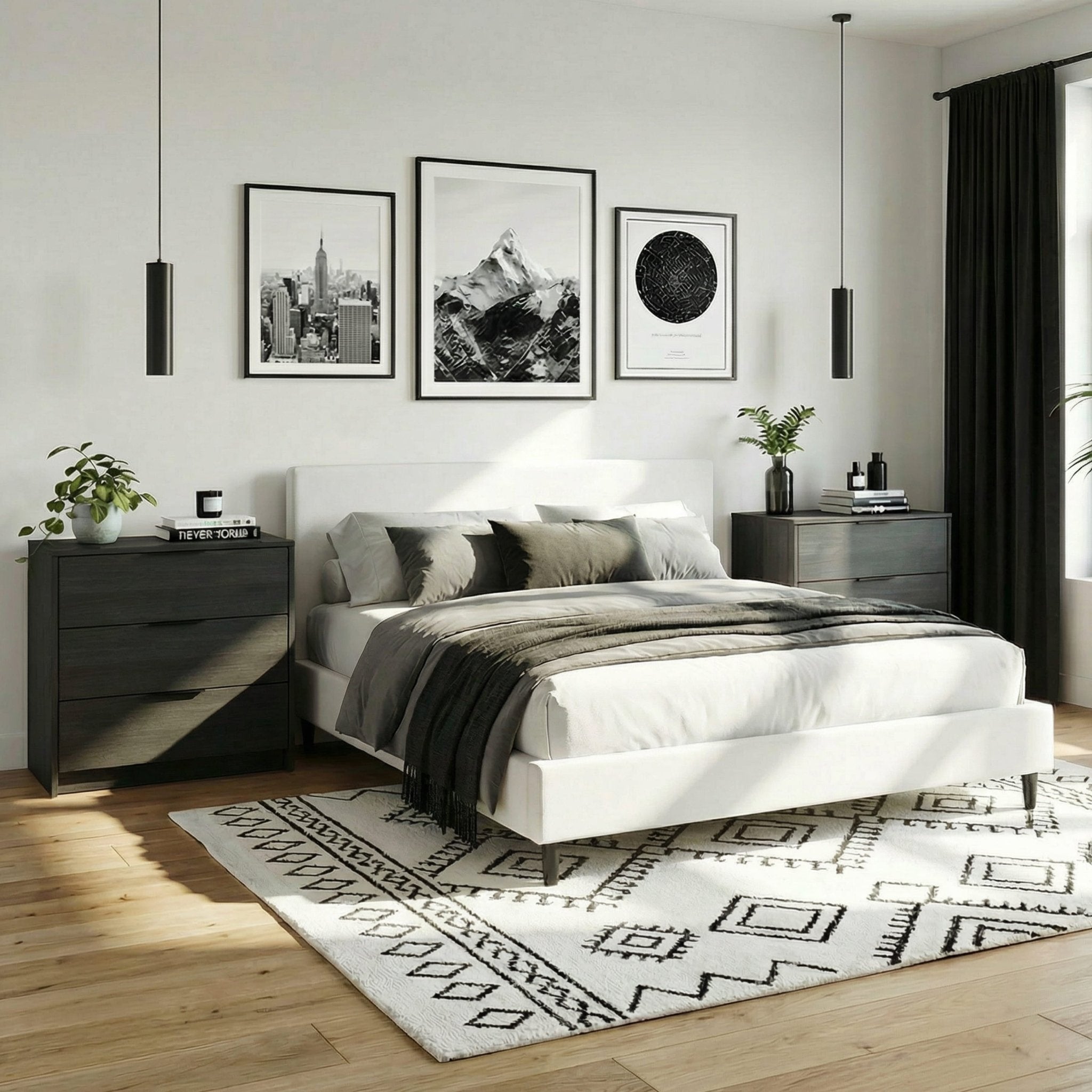 Screw-U Dresser in Charcoal Oak - Tool-free, easy-assembly modern dresser by Simply Built - #color_charcoal oak