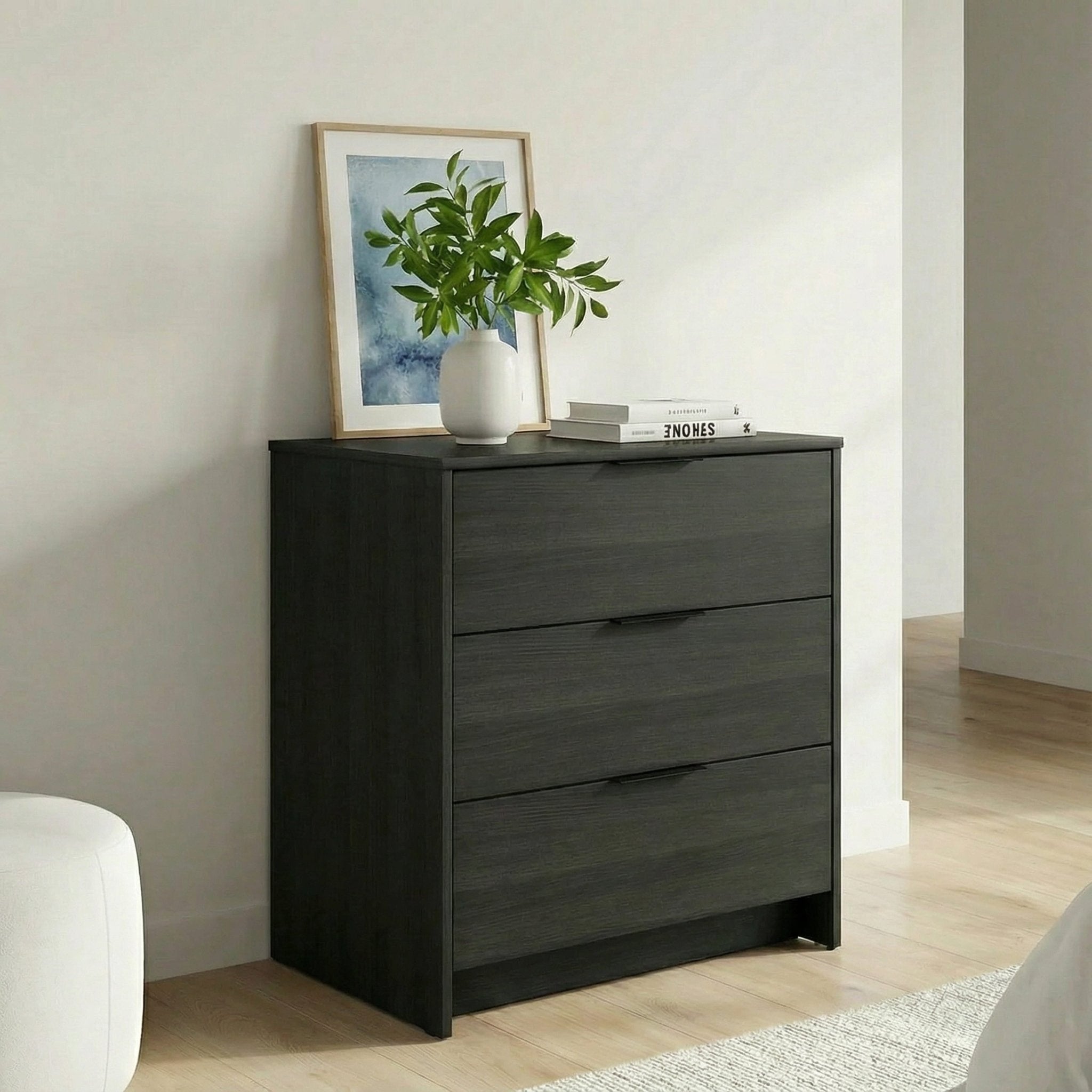 Screw-U Dresser in Charcoal Oak - Tool-free, easy-assembly modern dresser by Simply Built - #color_charcoal oak