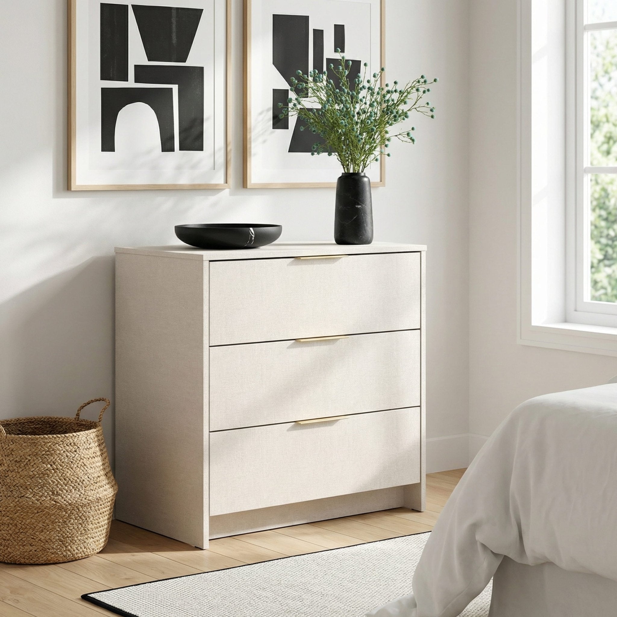 Screw-U Dresser in Linen - Tool-free, easy-assembly modern dresser by Simply Built - #color_linen