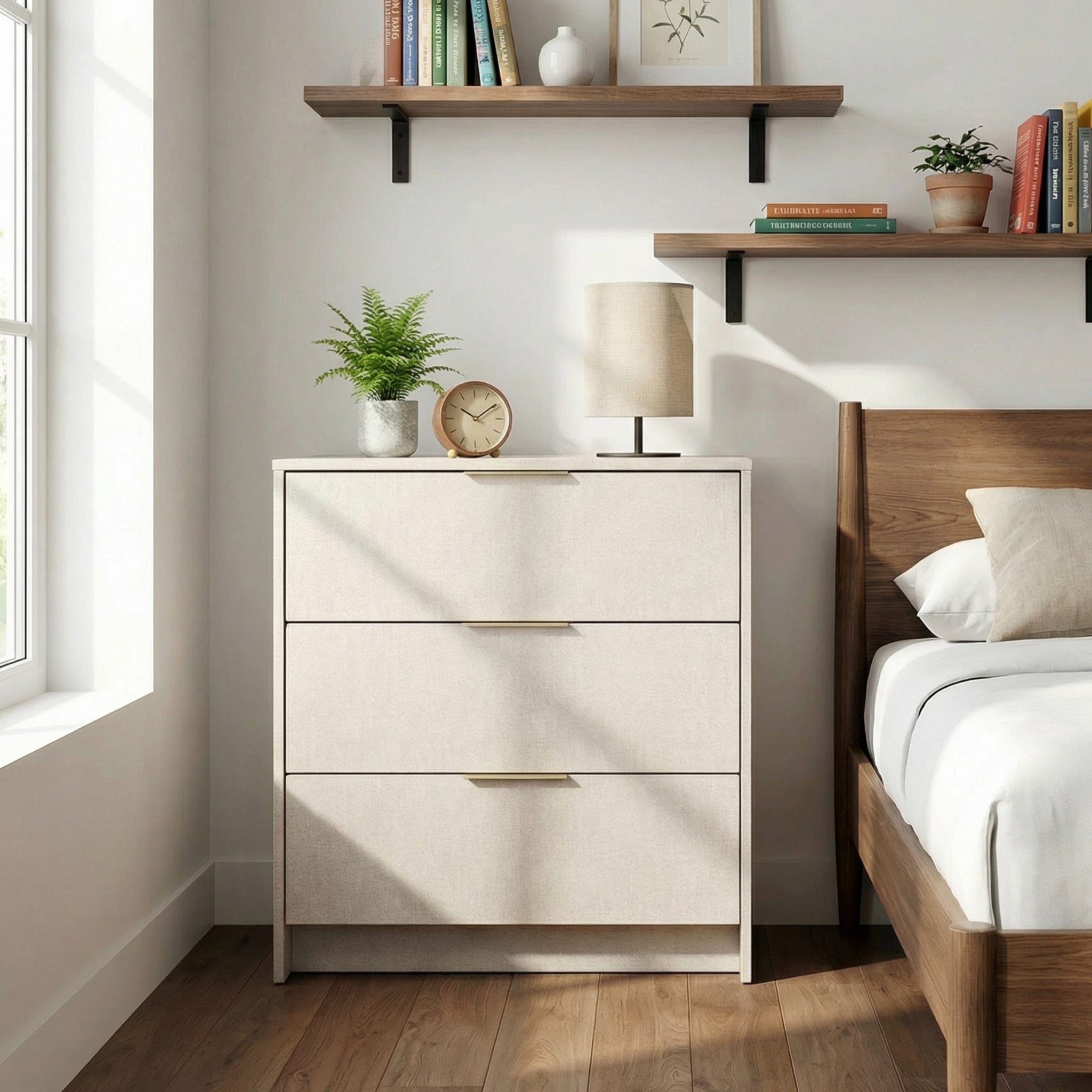 Screw-U Dresser in Linen - Tool-free, easy-assembly modern dresser by Simply Built - #color_linen