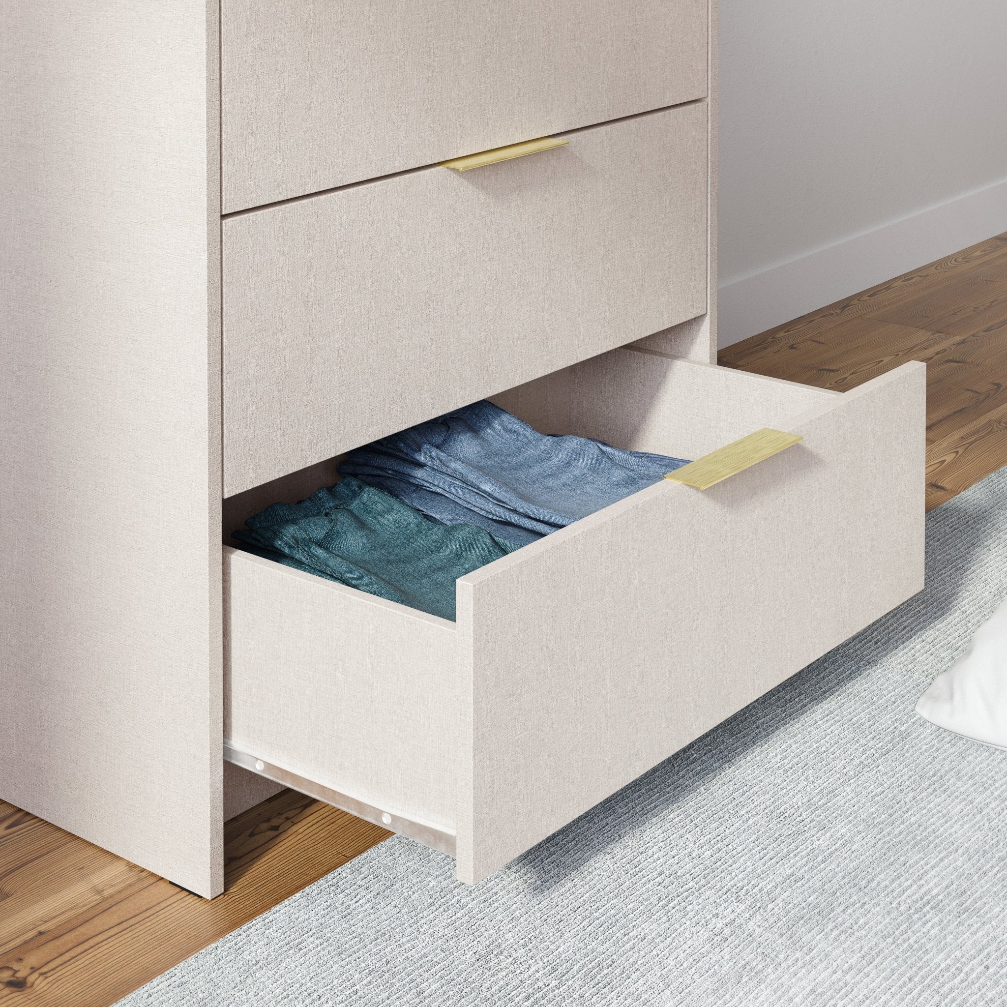 Screw-U Dresser in Linen - Tool-free, easy-assembly modern dresser by Simply Built - #color_linen