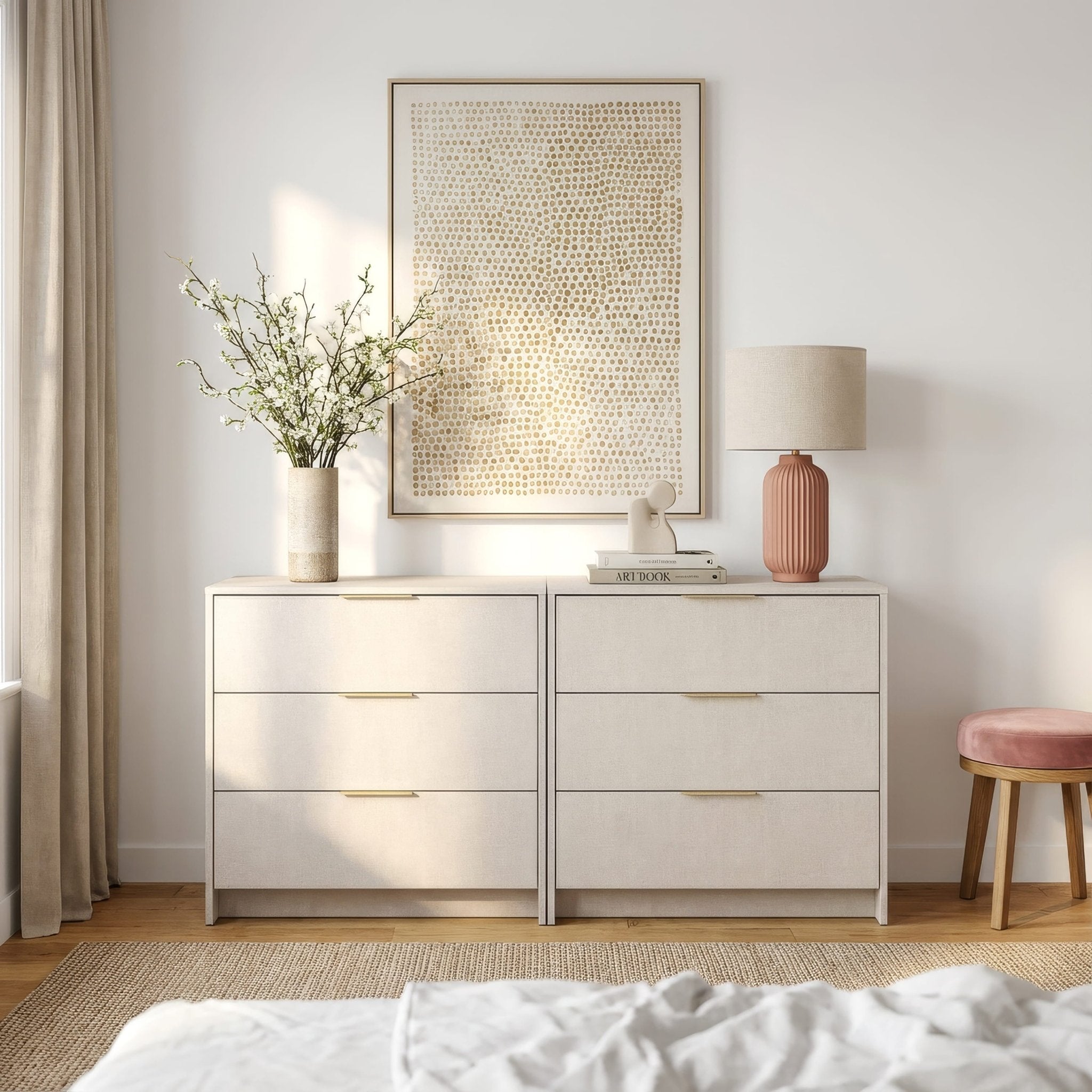 Screw-U Dresser in Linen - Tool-free, easy-assembly modern dresser by Simply Built - #color_linen