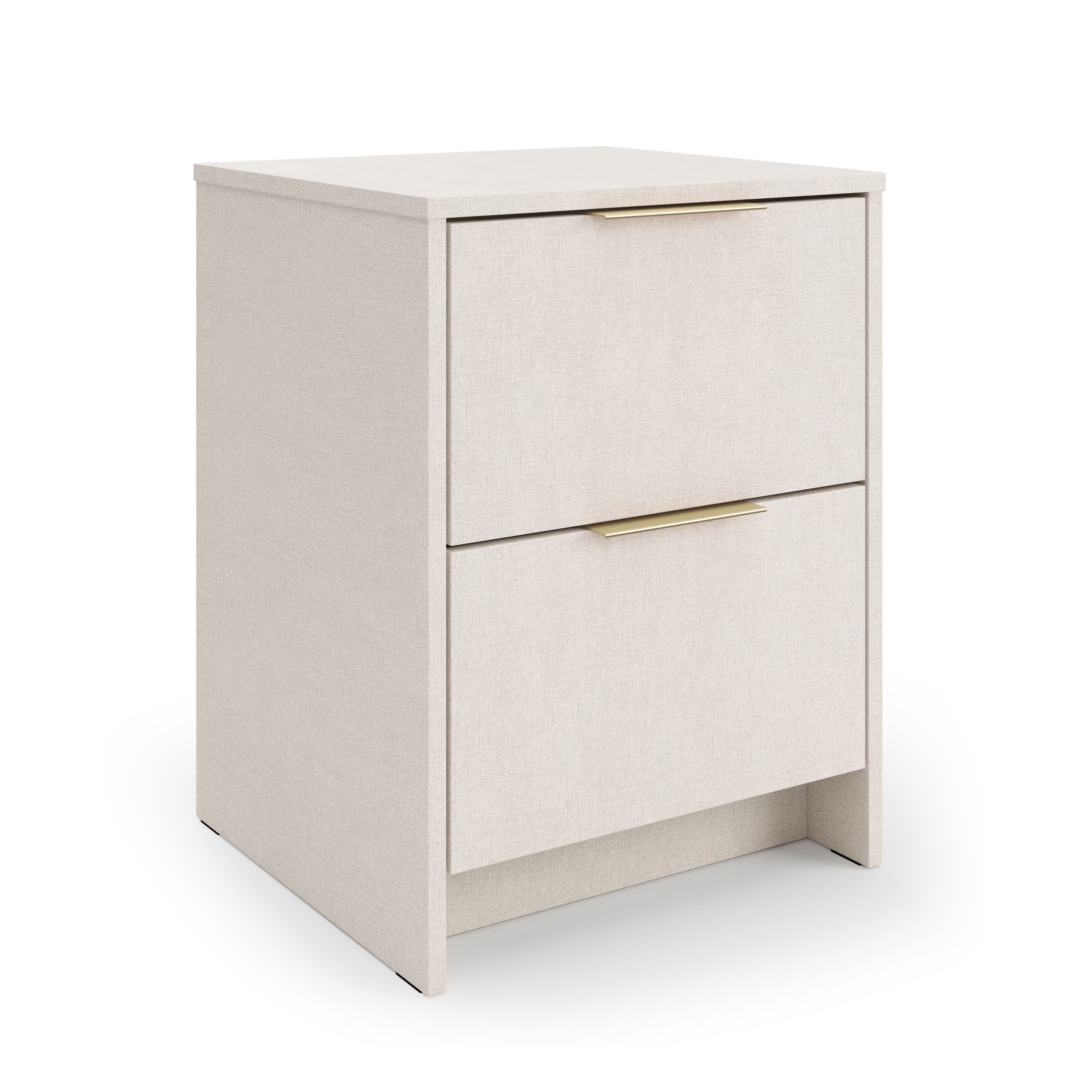 Screw-U Nightstand in Linen - Tool-free, easy-assembly modern nightstand by Simply Built - #color_linen