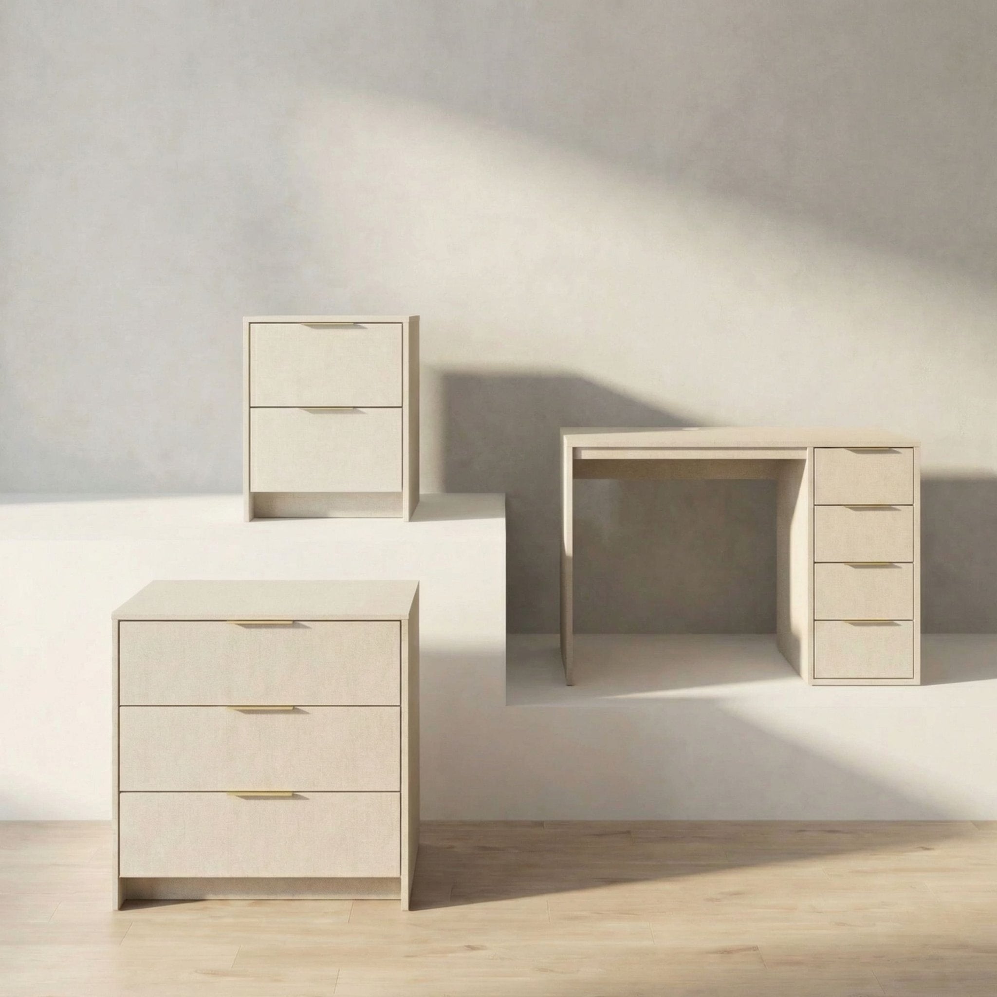 Zero Screws Given Bundle in Linen- Tool-free, easy assembly modern furniture by Simply Built - #color_linen