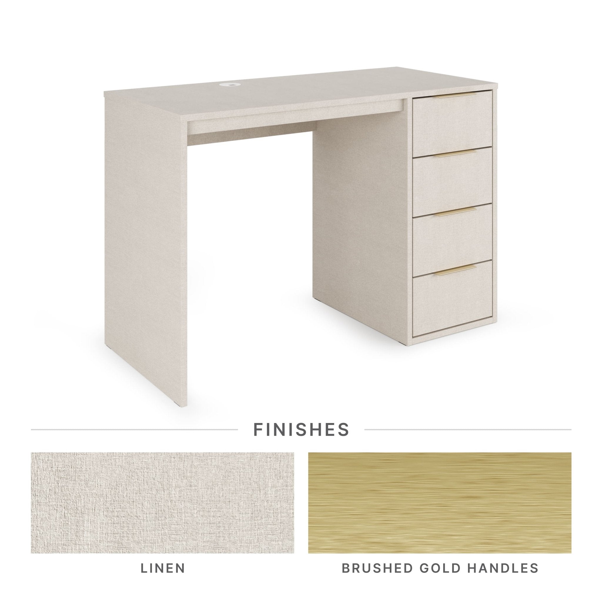 Screw-U Desk in Linen - Tool-free, easy-assembly modern desk by Simply Built - #color_linen