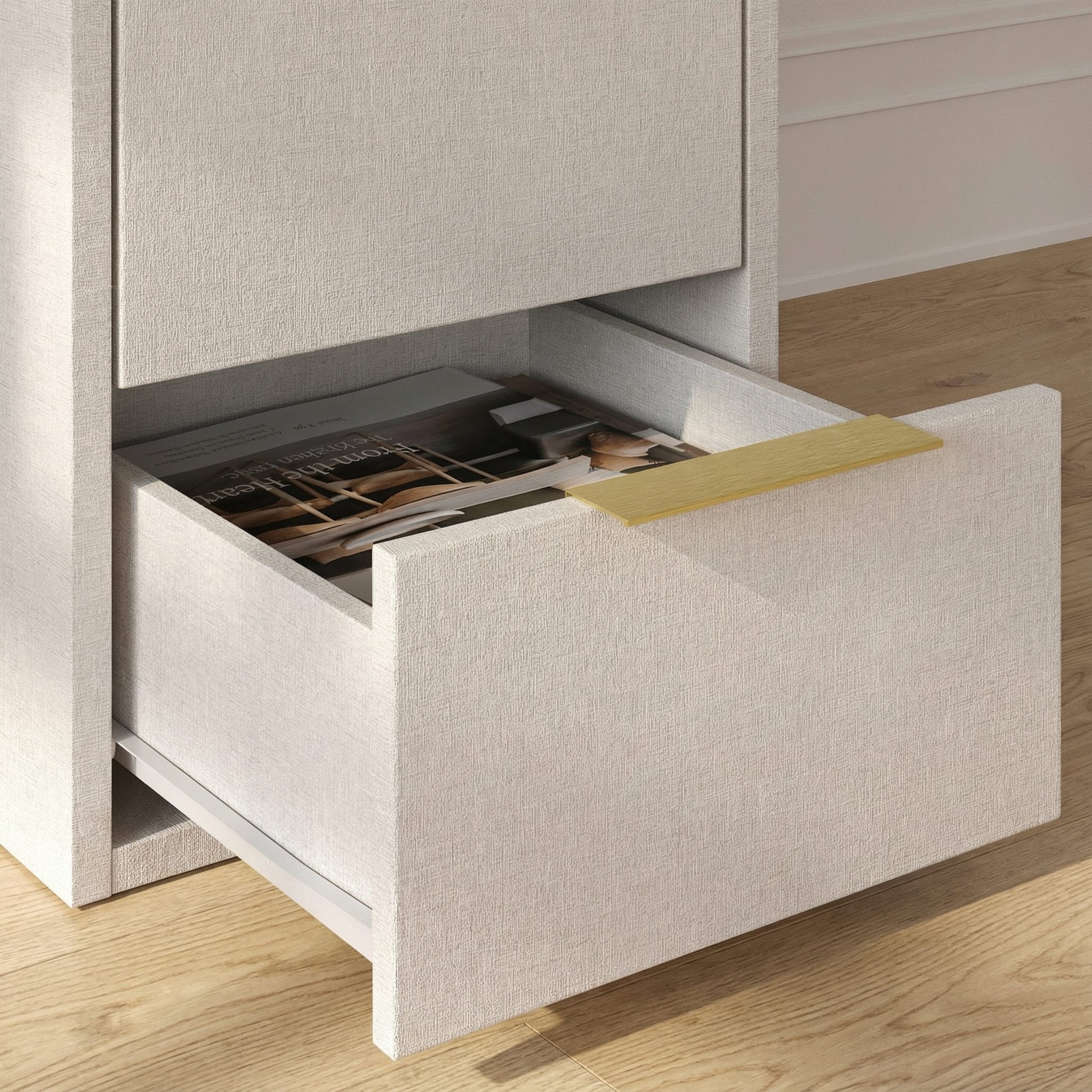 Screw-U Desk in Linen - Tool-free, easy-assembly modern desk by Simply Built - #color_linen