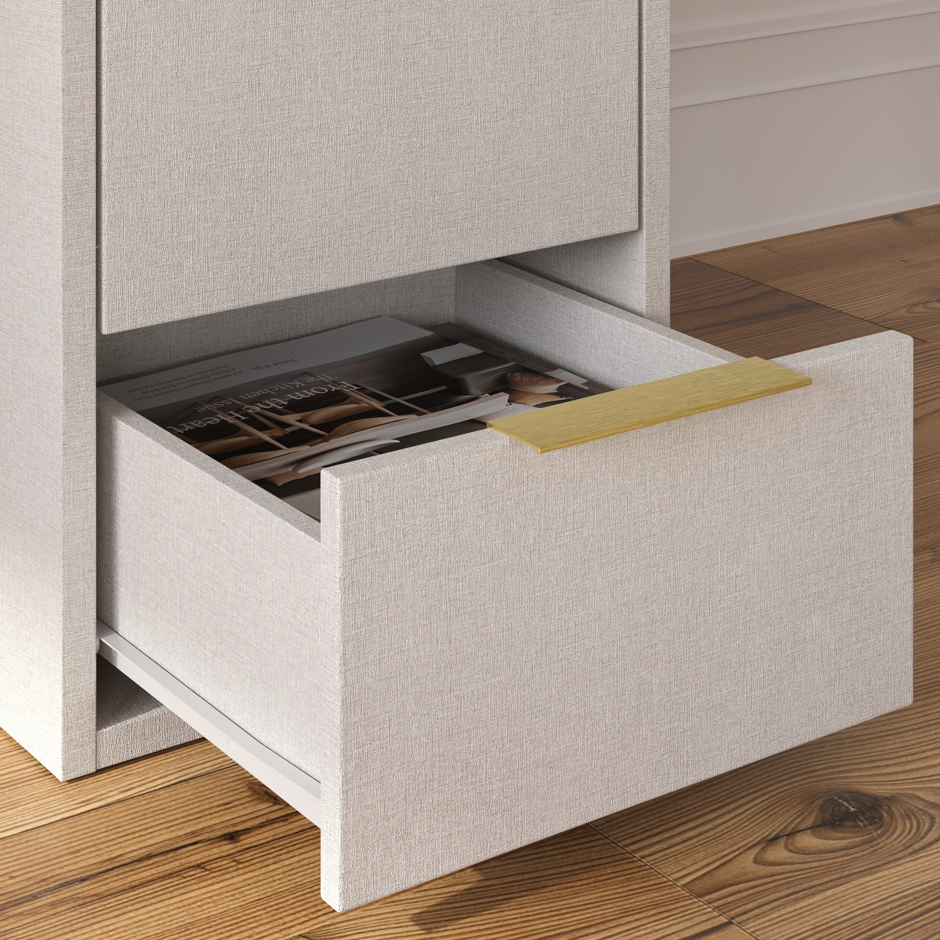 Pre-Order Screw-U Desk in Linen- Tool-free, easy-assembly modern desk by Simply Built - #color_linen