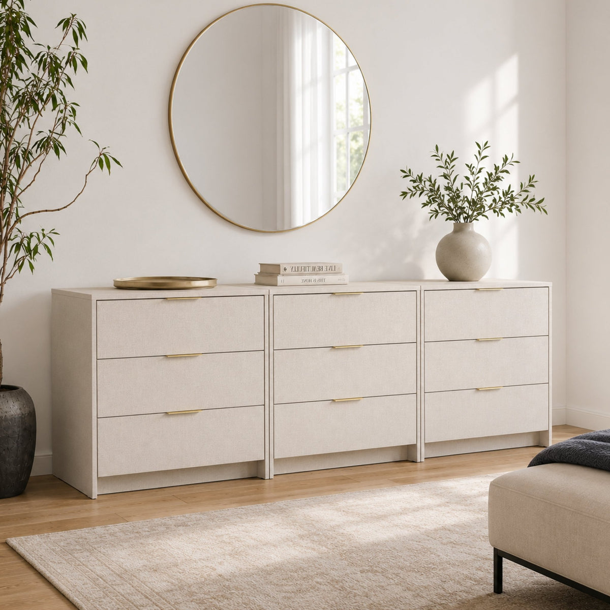 Screw-U Dresser in Linen - Tool-free, easy-assembly modern dresser by Simply Built - #color_linen