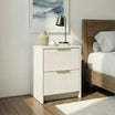Screw-U Nightstand in Linen - Tool-free, easy-assembly modern nightstand by Simply Built - #color_linen
