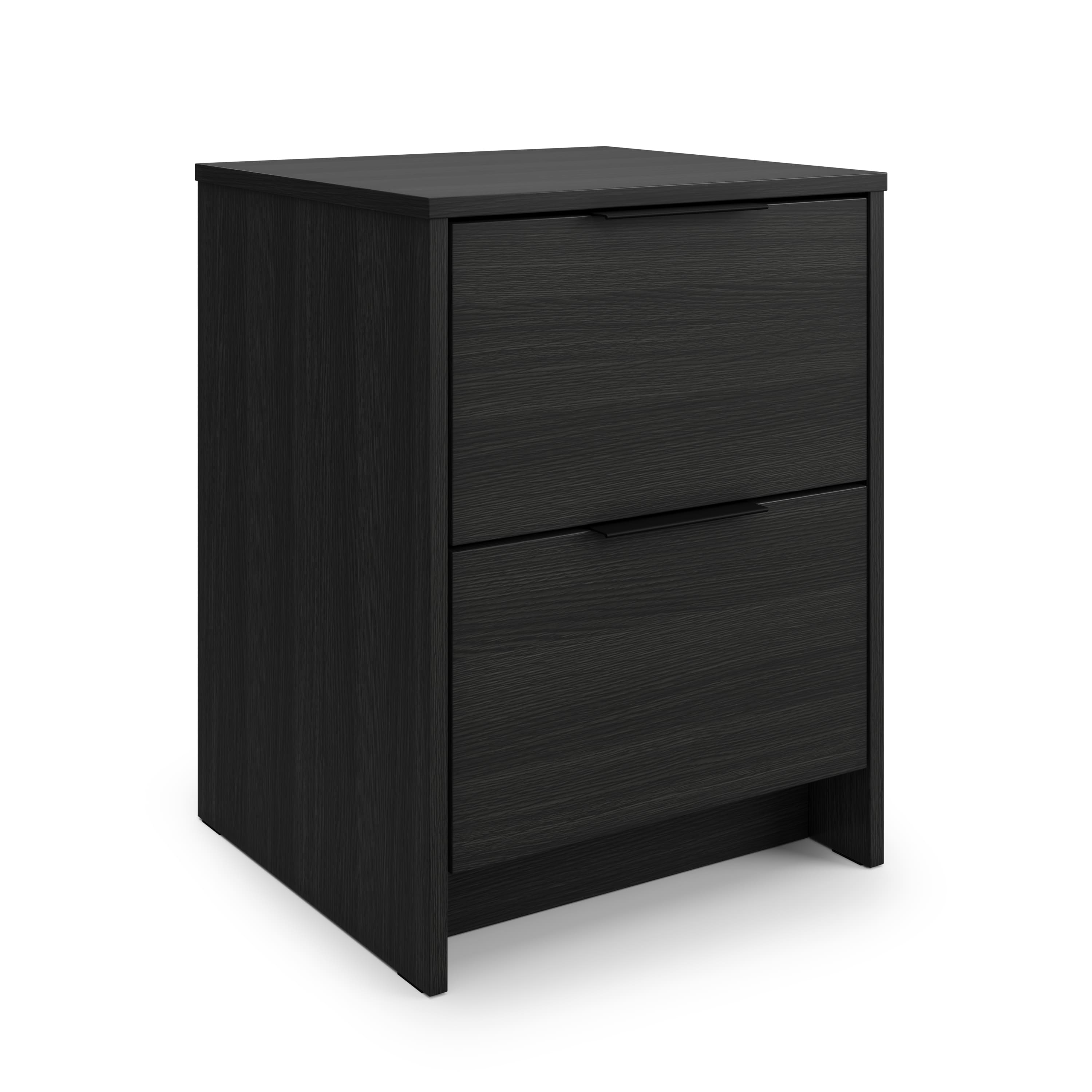 Screw-U Nightstand in Charcoal Oak - Tool-free, easy-assembly modern nightstand by Simply Built - #color_charcoal oak